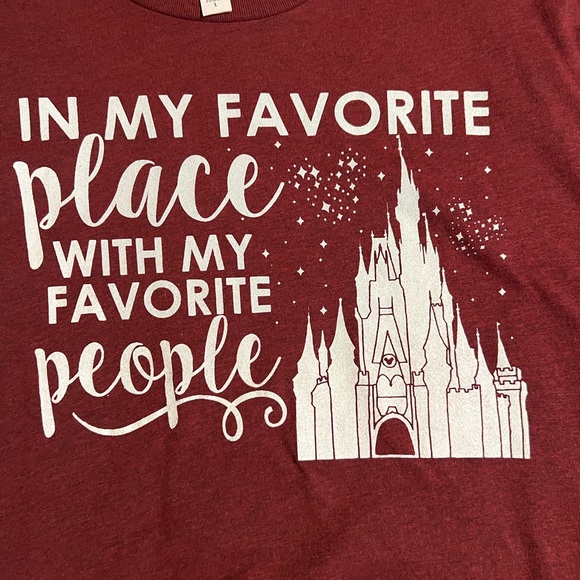 Disney / women’s T-shirt/ large / In My Favorite Place With My Favorite People - Picture 2 of 5